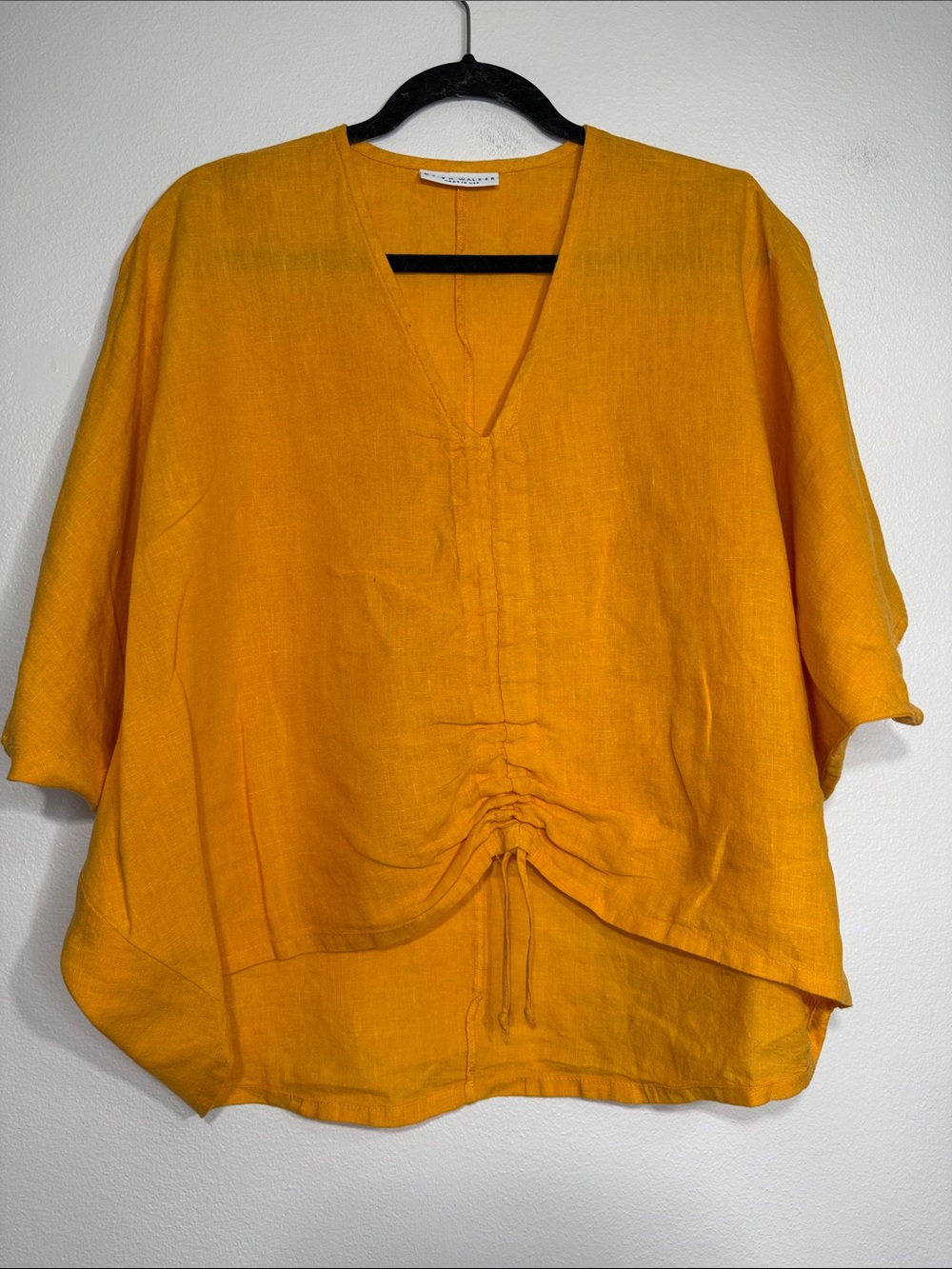 Gorgeous goldenrod Bryn Walker Linen Batwing Top